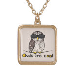 Owls are cool necklaces