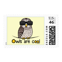 Owls are cool! stamp