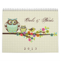 Owls & Birds Calendar calendars