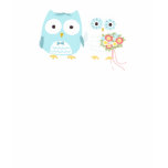 Owls Bride and Groom Design with Custom Text Shirts