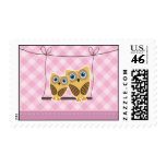 Owls couple stamps