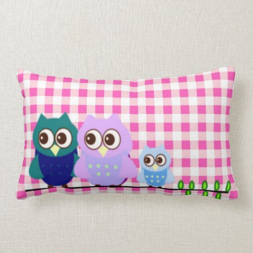 Owls Family American Mojo Pillow