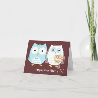 Owls Happily Ever After card