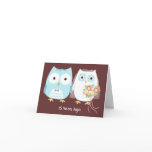 Owls Happy Anniversary Card