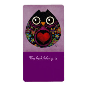 Owl's Hatch Bookplates Labels label