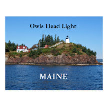 Owls Head Light, Maine Postcard