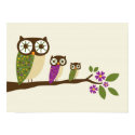 owls in a row canvas posters