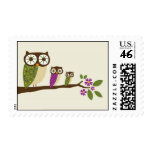 owls in a row postage