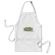 Owls in Broccoli Apron