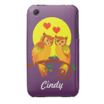 Owls in love 2 iPhone 3 Case-Mate cases
