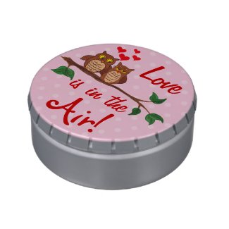 Owls in Love - Valentine's Day Candy Tin