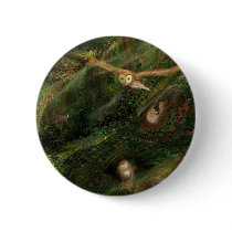Owls in the forest buttons