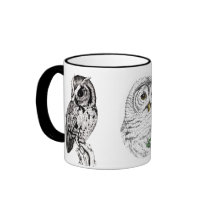 Owls Mug in ink