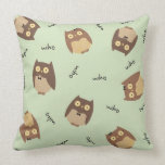 Owls on Green pillows