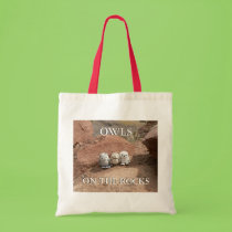 Owls on the Rocks bags