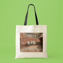 Owls on the Rocks bags