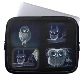 Owls, Owls, Owls - Neoprene Laptop Sleeve 10 inch