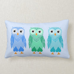 Owls Pillow: Vintage Owls