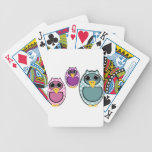 Owls Playing Cards