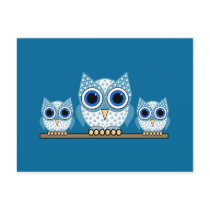 owls postcards
