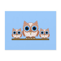 owls postcards