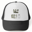 Owls Rock! Hat by TShirtDotCom Owls Rock! Hat
