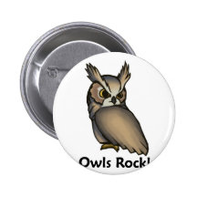 Owls Rock! Pins