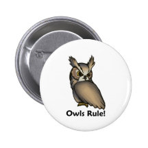 Owls Rule! Buttons