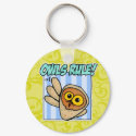 owls rule keychains