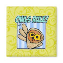 owls rule magnet