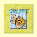 owls rule magnets by cfkaatje owls rule magnets