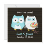 Owls Wedding Bride and Groom - Save the Date zazzle_invitation