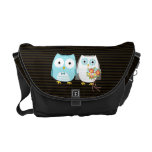 Owls Wedding Couple - Fun Bride and Groom Design Messenger Bag
