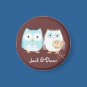Owls Wedding magnets