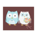 Owls Wedding Post Cards