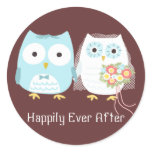 Owls Wedding Stickers