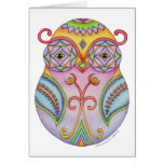 Owlushka Amethyst Greeting Card