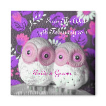 Owlways By Your Side Save The Date magnets