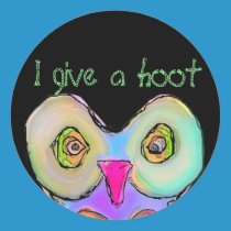 owly, I give a hoot stickers