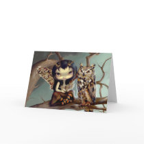 "Owlyn" Greeting Card