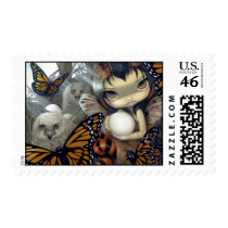 "Owlyn in the Nest" Stamp
