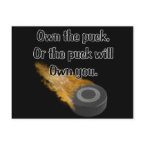 Own The Puck Postcard by Hockey_crazee Own The Puck Postcard