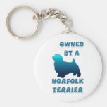 Owned by a Norfolk Terrier Keychain