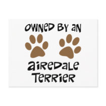 Owned By An Airedale Terrier Post Cards