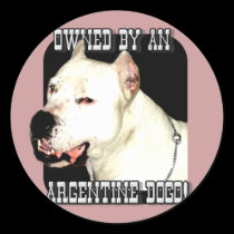 Owned by an Argentine Dogo stickers