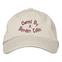 Owned By Border Collie Embroidered Baseball Cap embroidered hats