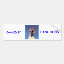 OWNED BY GREAT DANES BUMPER STICKERS