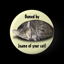 Owned by (name of your cat) buttons