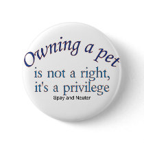 owning a pet button