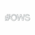 #OWS (occupy Wall Street) Embroidered Hooded Sweatshirt